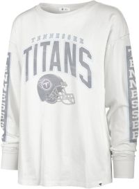 '47 Women's Tennessee Titans Tomcat White Long Sleeve T-Shirt