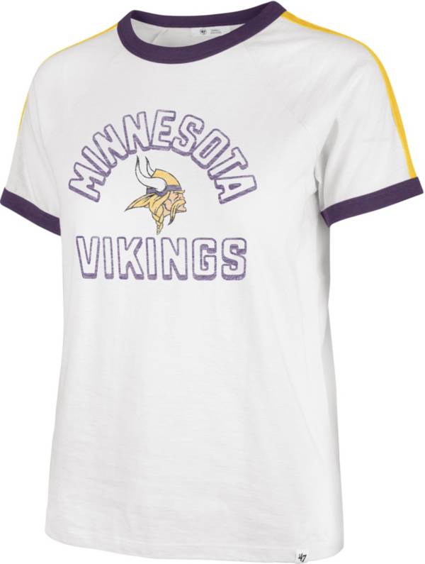 47 Women's Minnesota Vikings Sweet Heat Peyton White T-Shirt