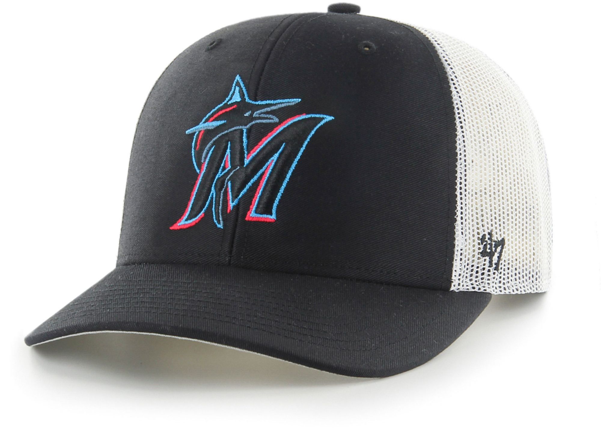 '47 Youth Miami Marlins Black Trucker Hat product image