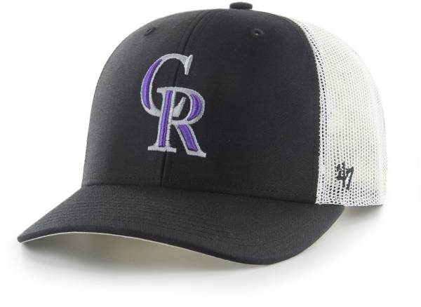 '47 Youth Colorado Rockies Black Trucker Hat product image