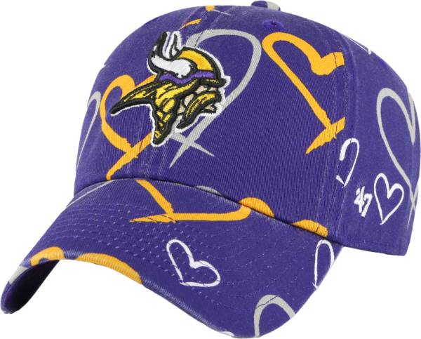 '47 Men's Minnesota Vikings Purple Clean Up Adjustable Hat