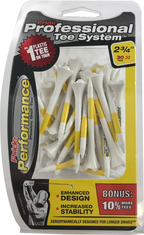 Pride PTS Evolution 2 3/4'' White Golf Tees - 30 Pack product image