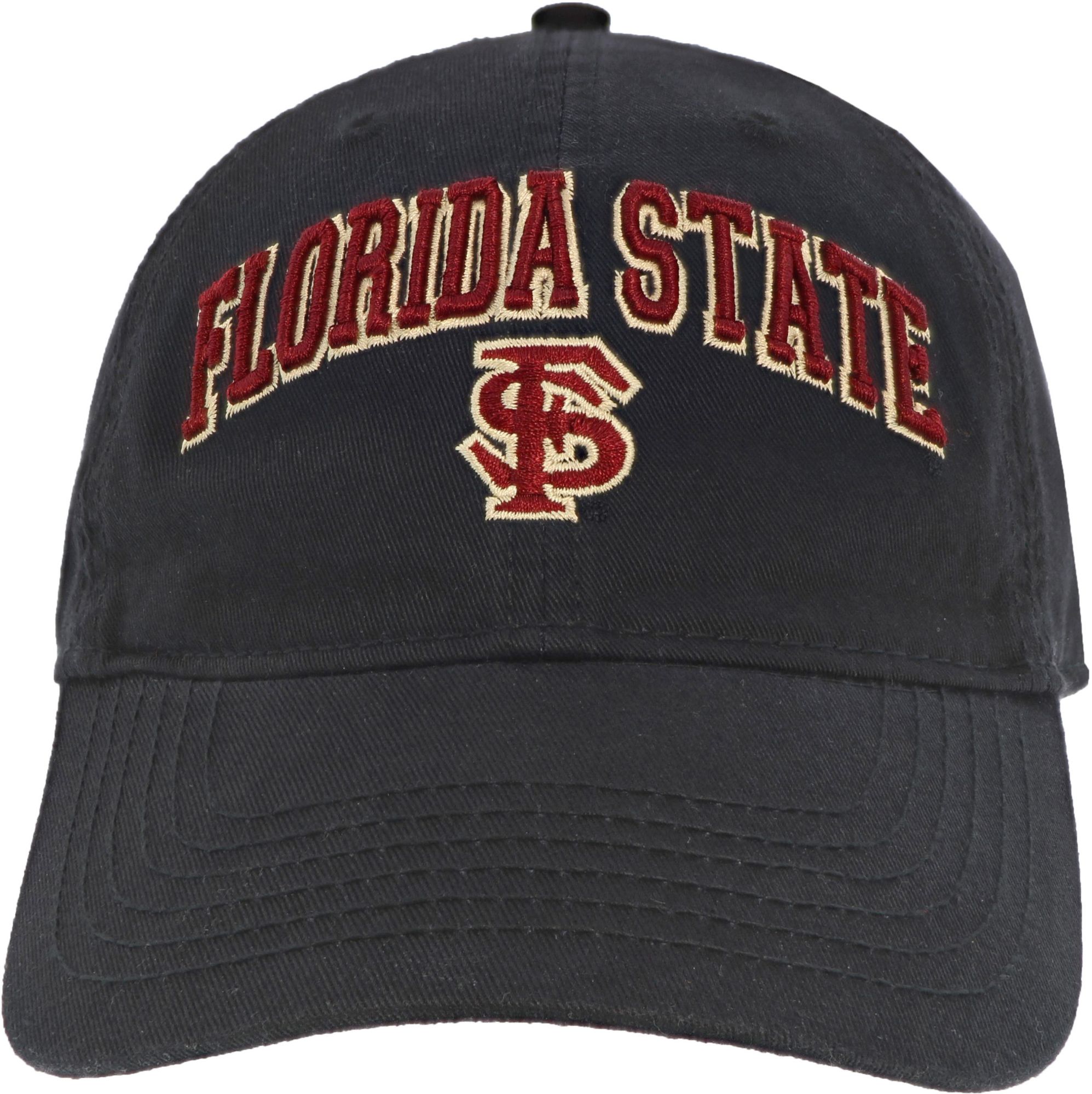 League-Legacy Men's Florida State Seminoles Relaxed Twill Adjustable Black Hat