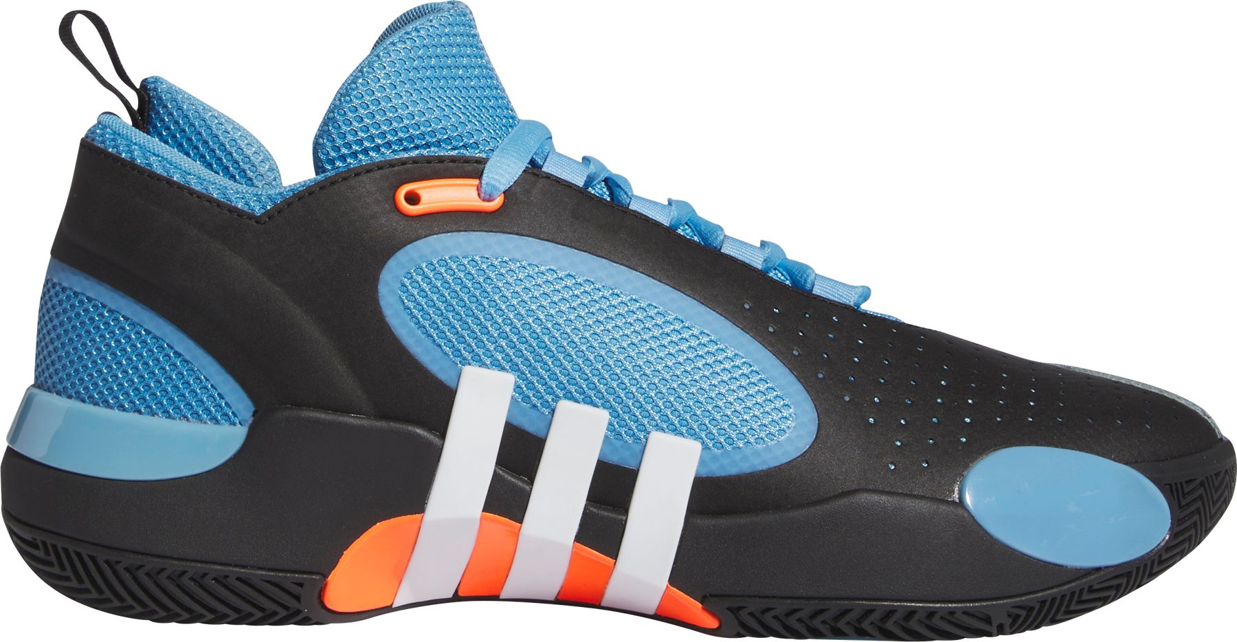 Light blue adidas basketball shoes