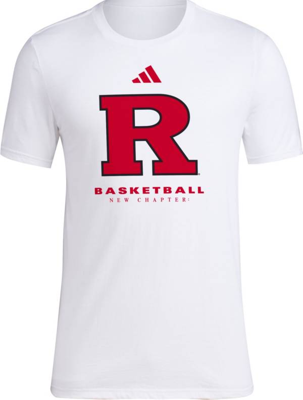 adidas Rutgers Scarlet Knights White 2023 March Madness Basketball New Chapter Bench T-Shirt product image