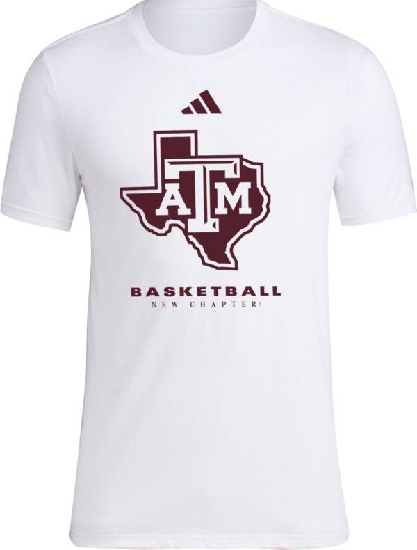 adidas Texas A&M Aggies White 2023 March Madness Basketball New Chapter Bench T-Shirt product image