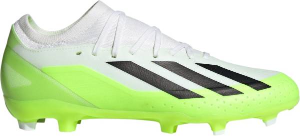 White and cheap green soccer cleats