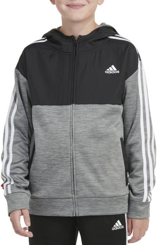 Boys adidas cheap zip up