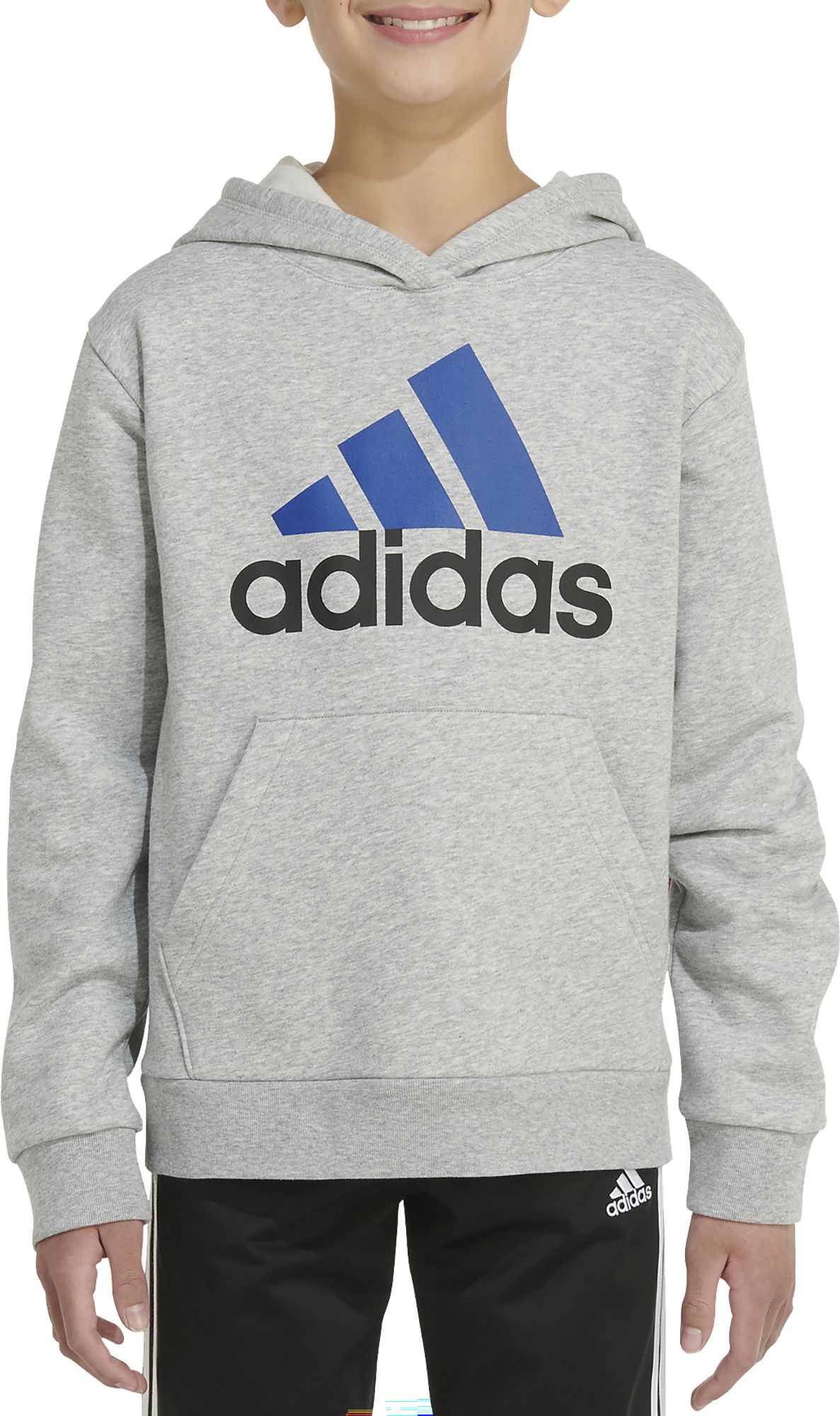 Adidas Boys' Long Sleeve Essential Fleece Hoodie Pullover