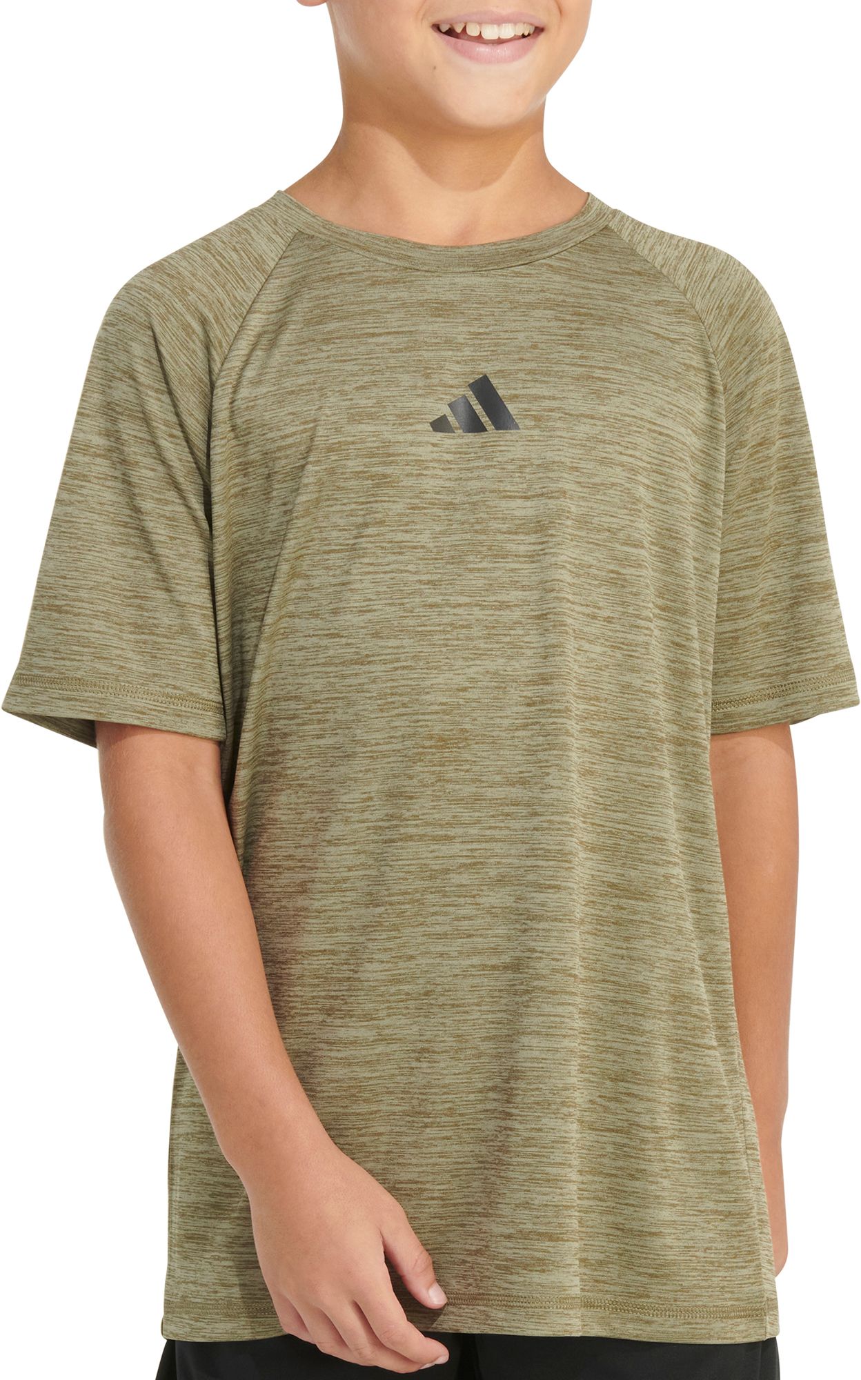 adidas Boys' AEROREADY Essential Mélange T-Shirt