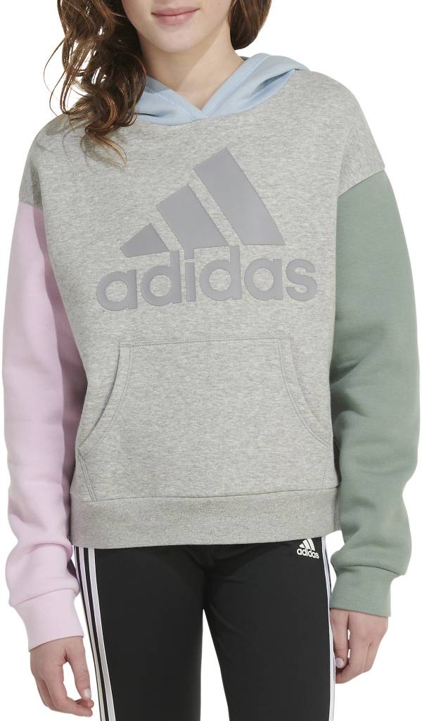 Girls grey adidas outlet hoodie