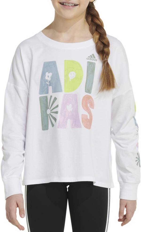 Adidas long cheap sleeve girls