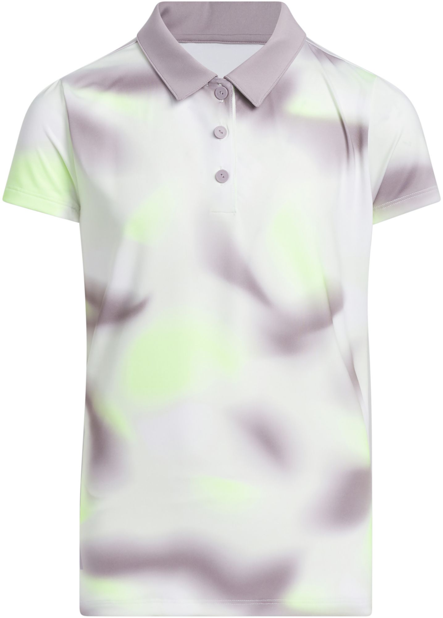 adidas Girls' All-over Short Sleeve Golf Polo product image