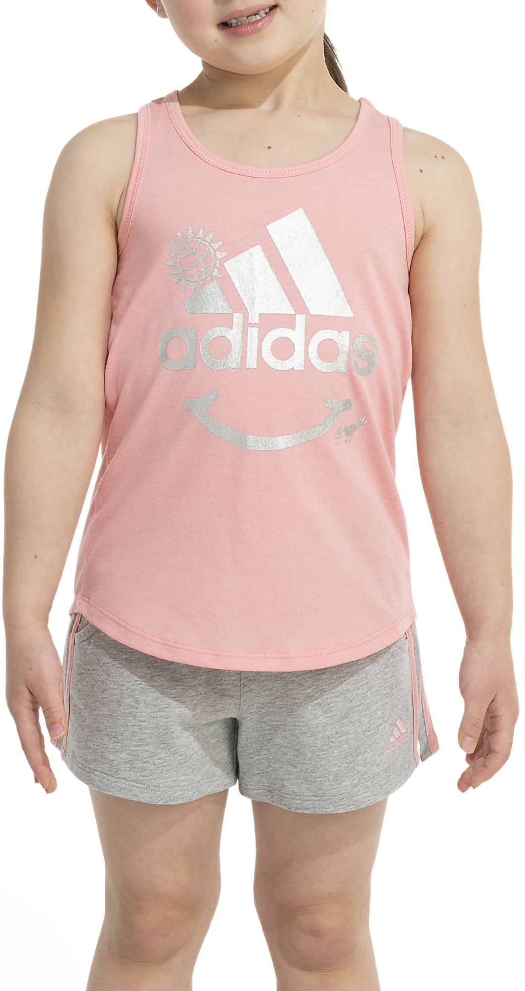adidas Girls' Tank & French Terry Short Set product image