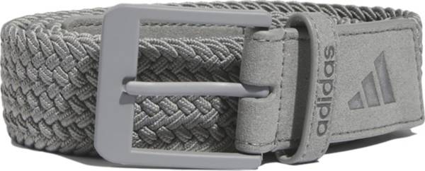 adidas Braided Stretch Belt- Grey GQ6885 - The Golfers Club