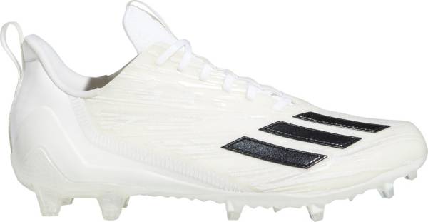 white and black adidas football cleats