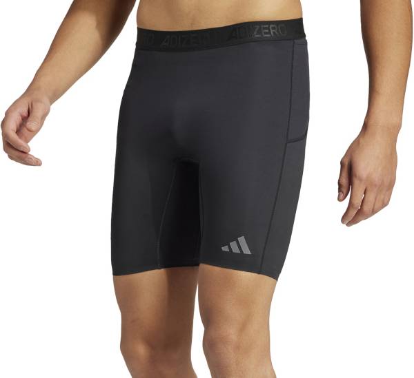 adidas Adizero Running Short Leggings - Purple, Men's Running