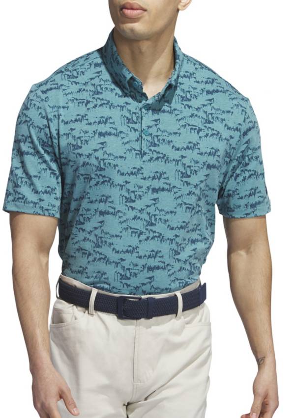 adidas Men's Go-To Printed Golf Polo