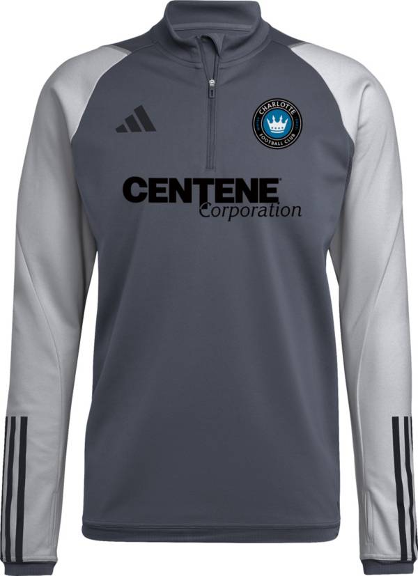 adidas Charlotte FC '23 Grey Training Quarter-Zip Pullover Shirt product image