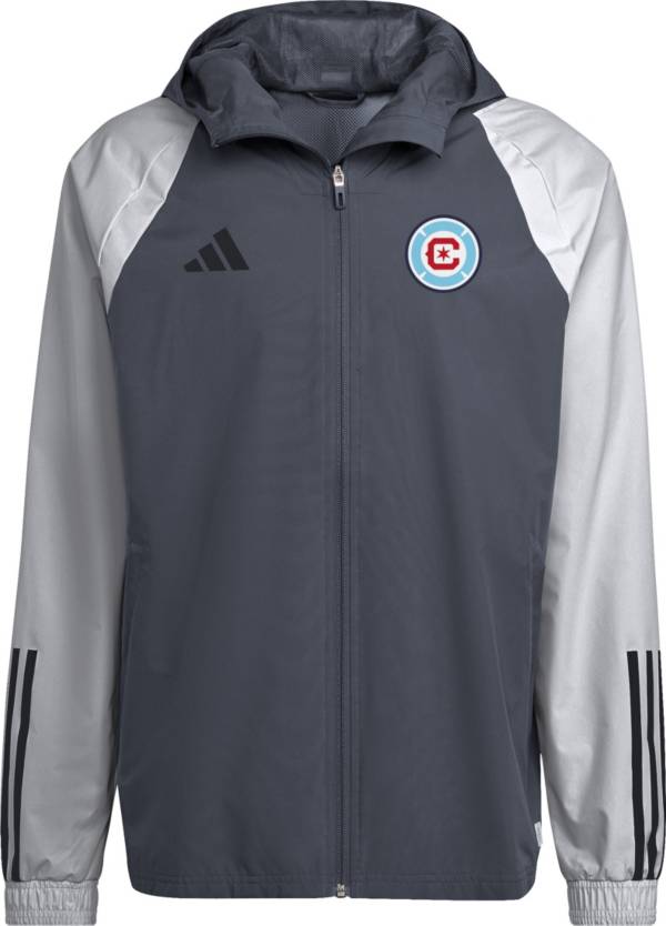 adidas Chicago Fire 2023 Grey All-Weather Jacket product image