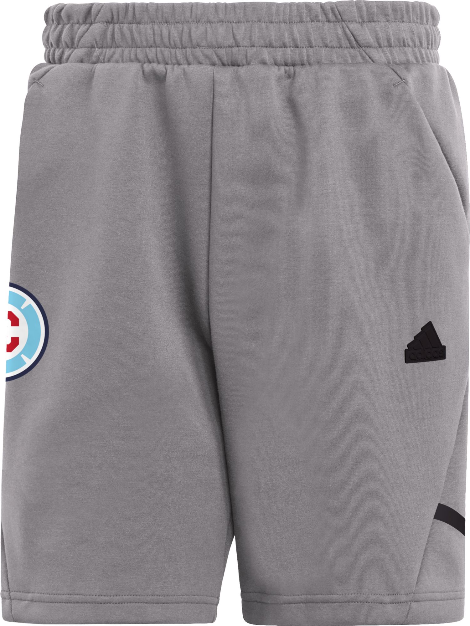 adidas Adult Chicago Fire 2024 Travel Dark Grey Shorts