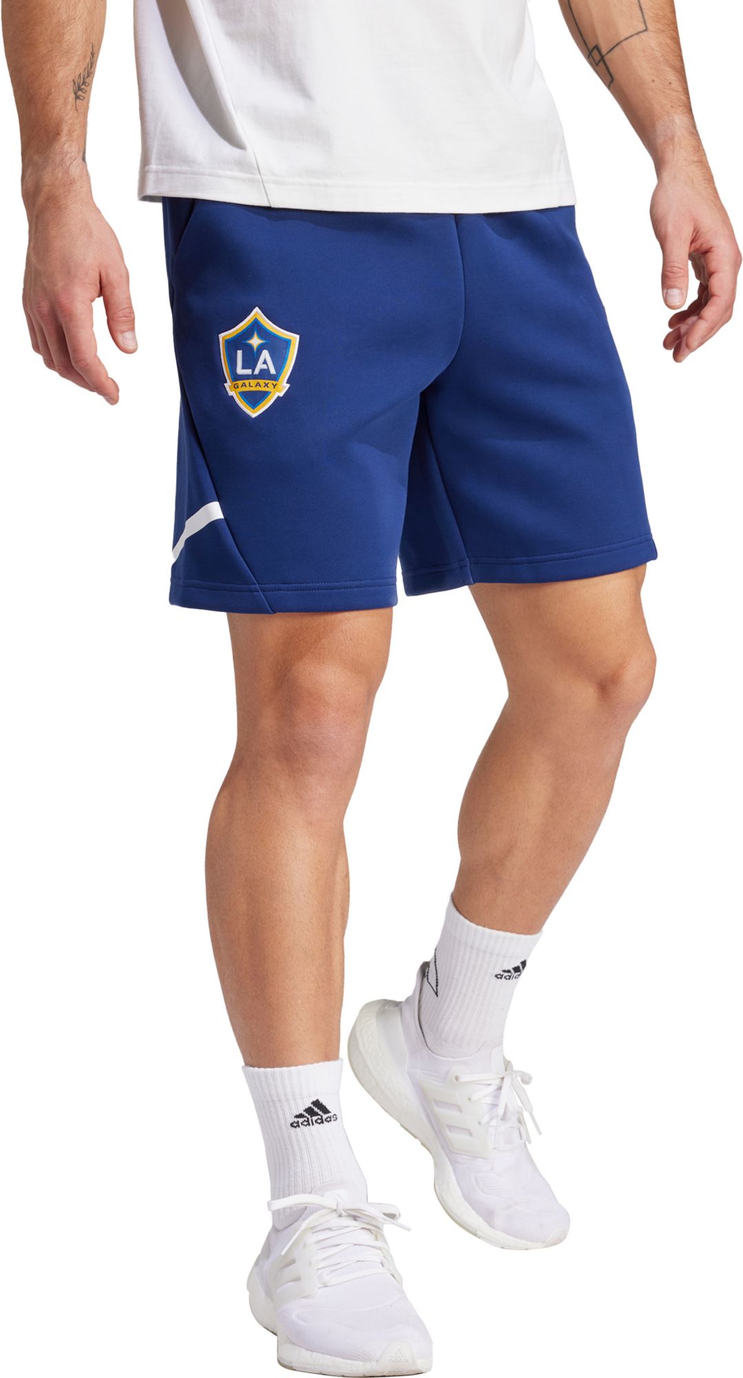 adidas Adult LA Galaxy 2024 Travel Navy Shorts product image