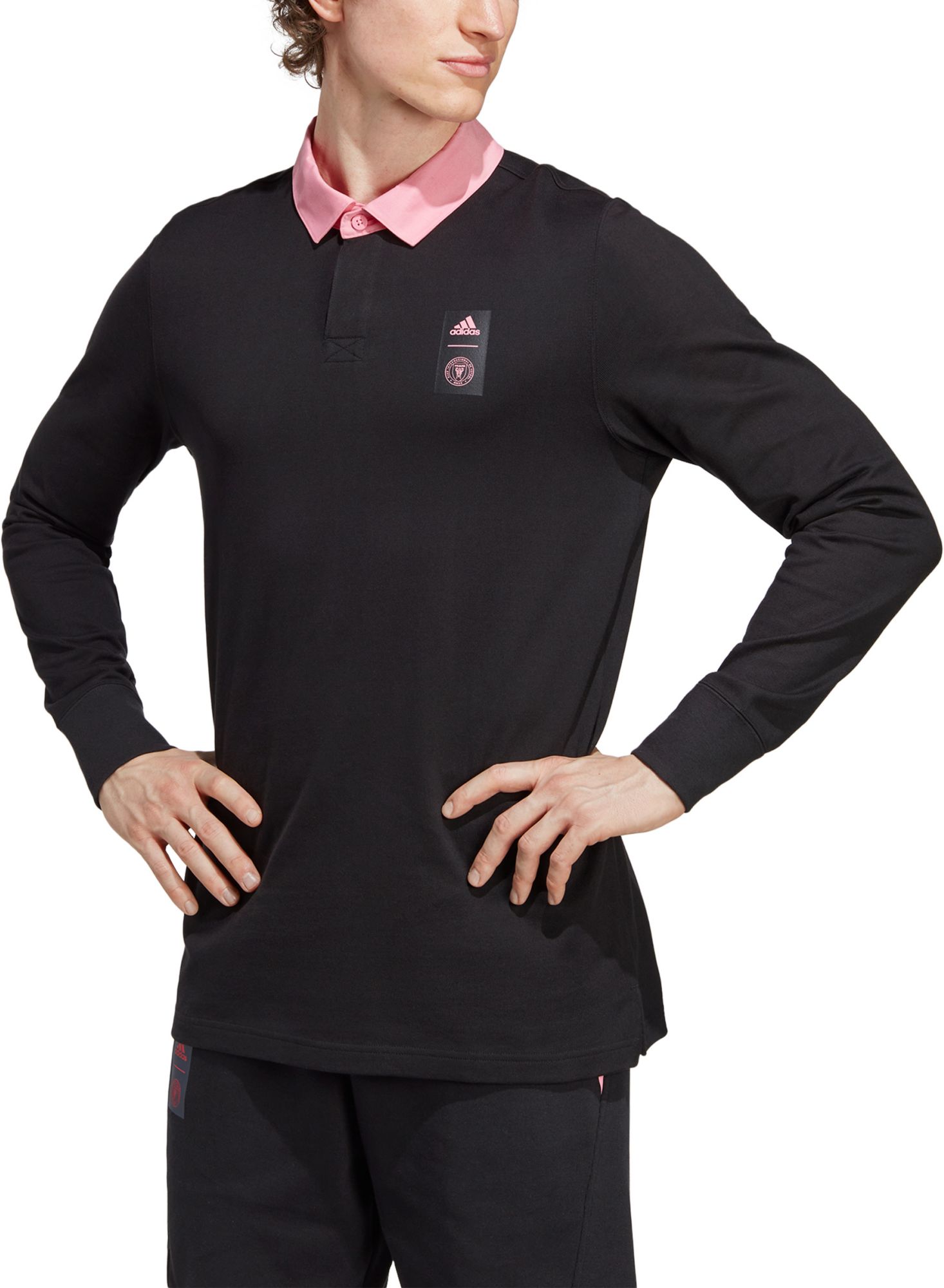 adidas Inter Miami CF '23 Black Travel Polo product image