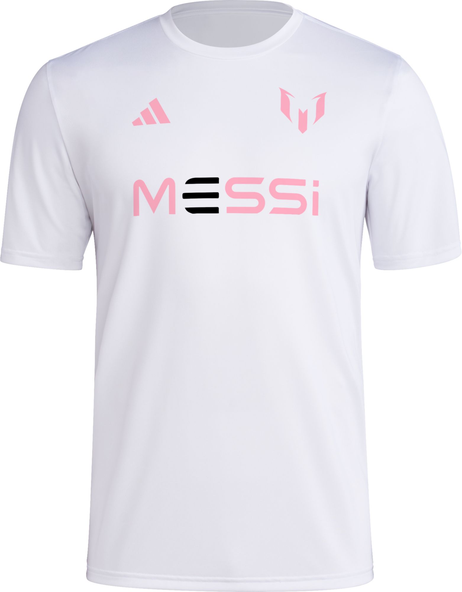 adidas Adult Miami Messi LM #10 White T-Shirt product image