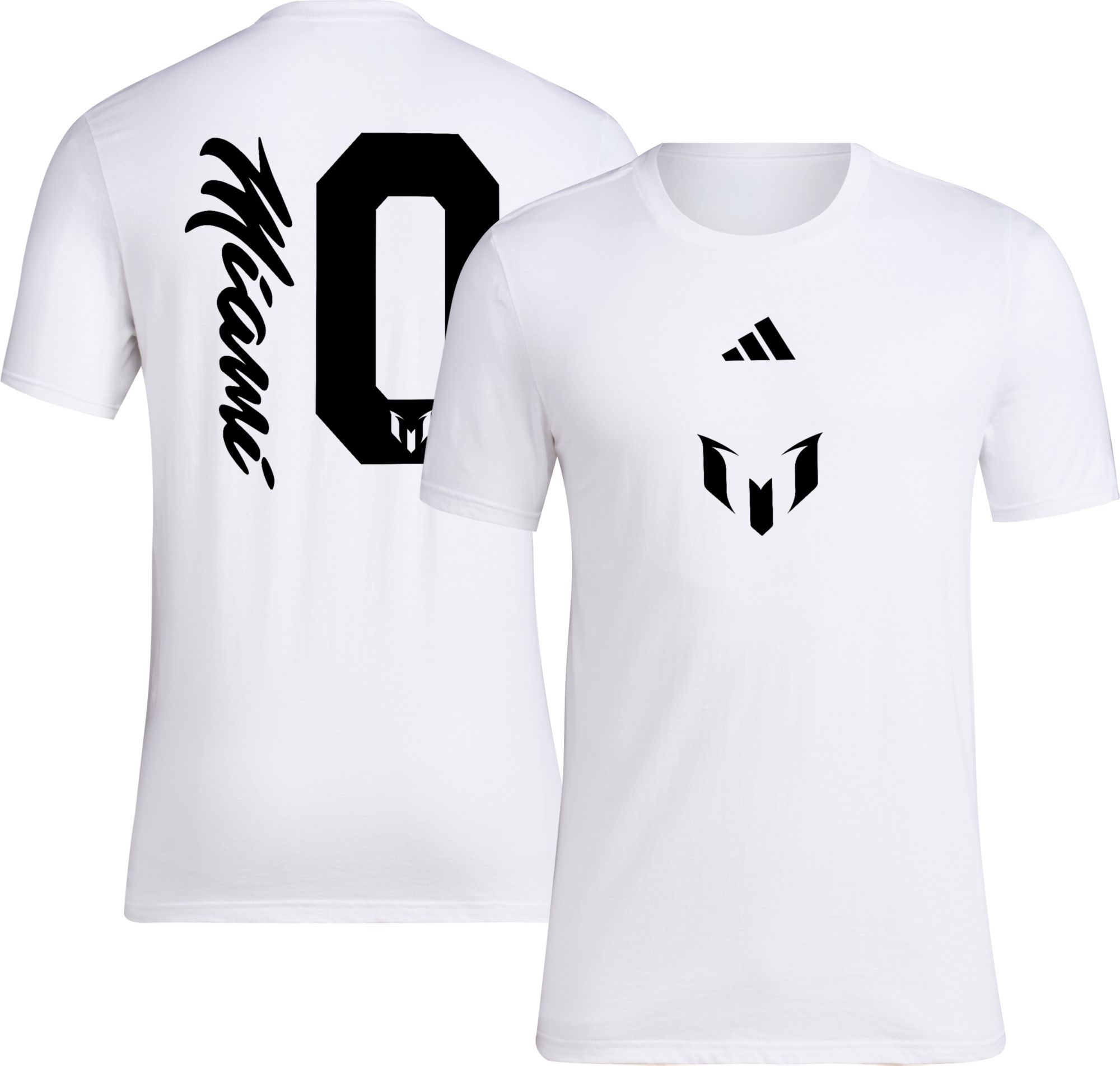 adidas Adult Inter Miami CF Messi #10 Unveil White T-Shirt product image