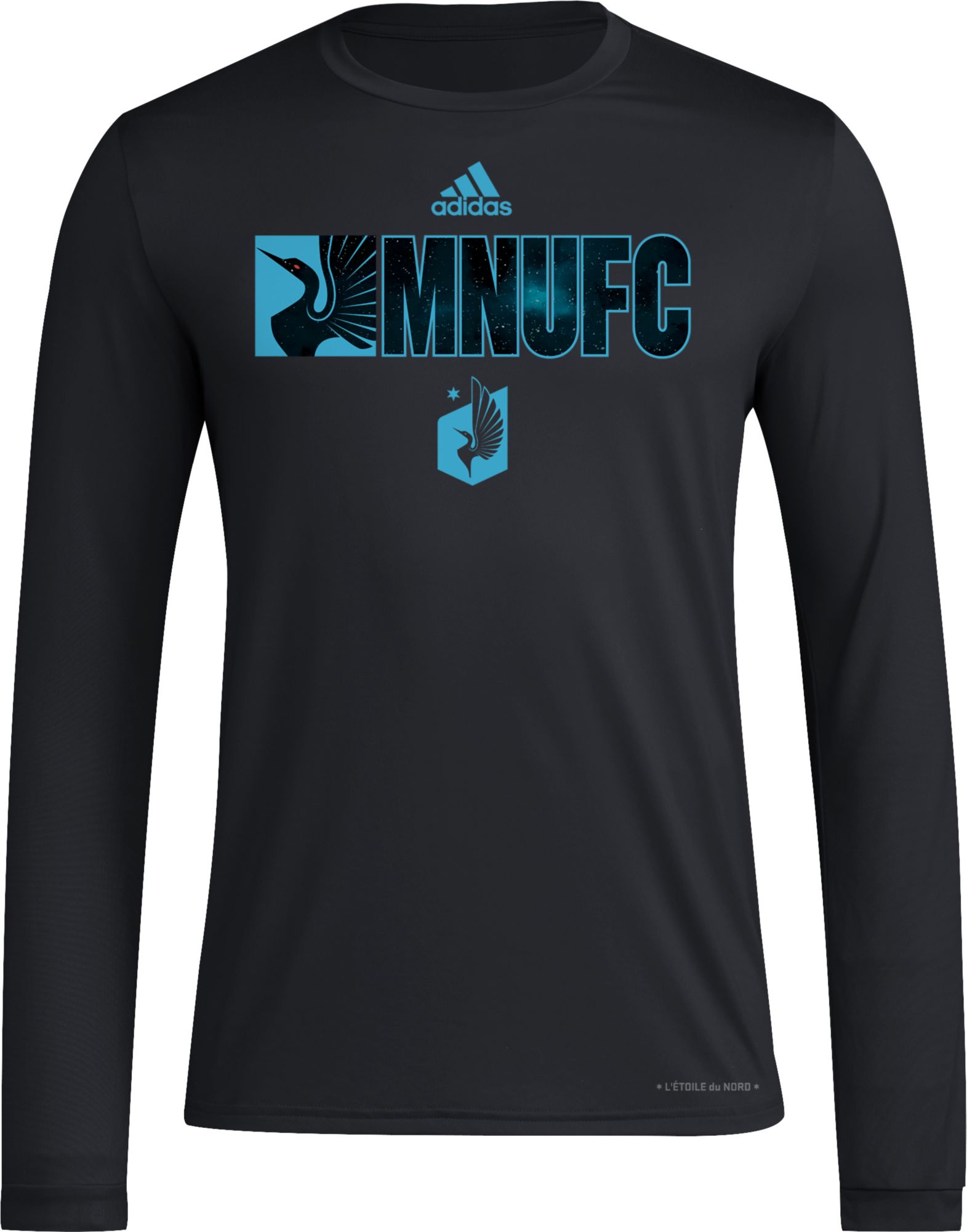 adidas Adult Minnesota United FC 2024 Jersey Hook Black Long Sleeve Shirt product image