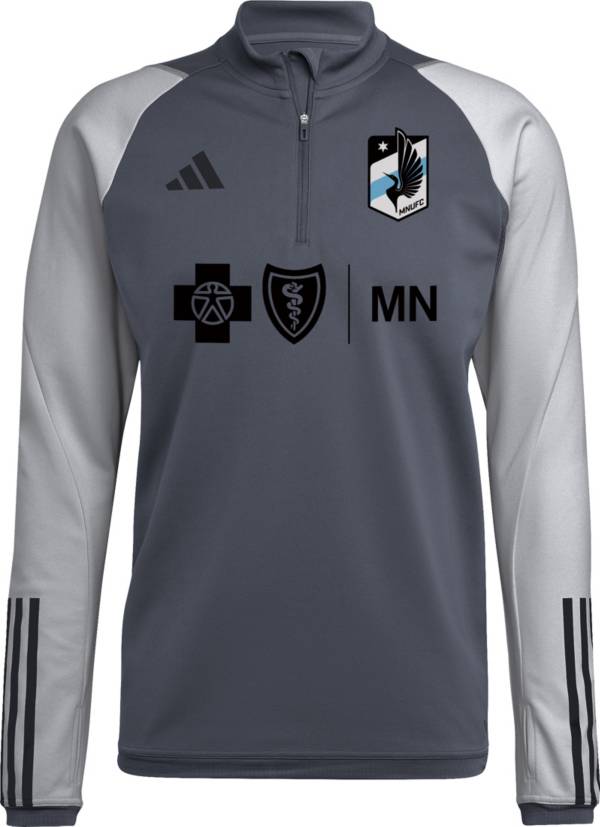 adidas Minnesota United FC 2023 Grey Training Quarter-Zip Pullover Shirt product image