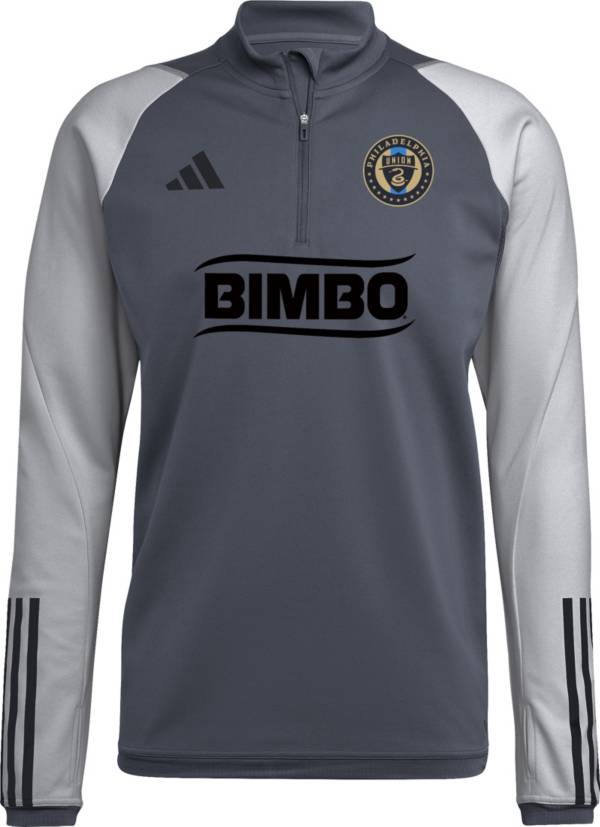 adidas Philadelphia Union 2023 Grey Training Quarter-Zip Pullover Shirt product image