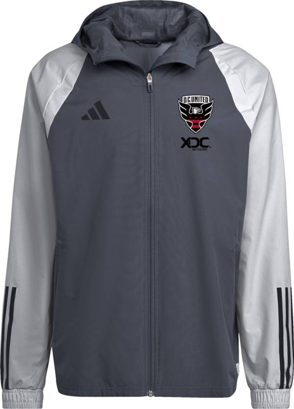 adidas D.C. United 2023 Grey All-Weather Jacket product image