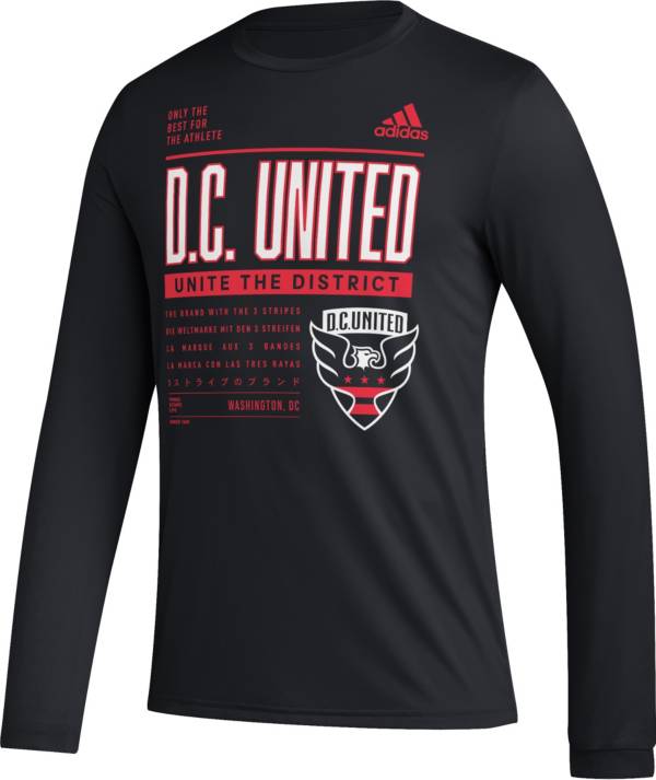 adidas D.C. United DNA Black Long Sleeve Shirt product image