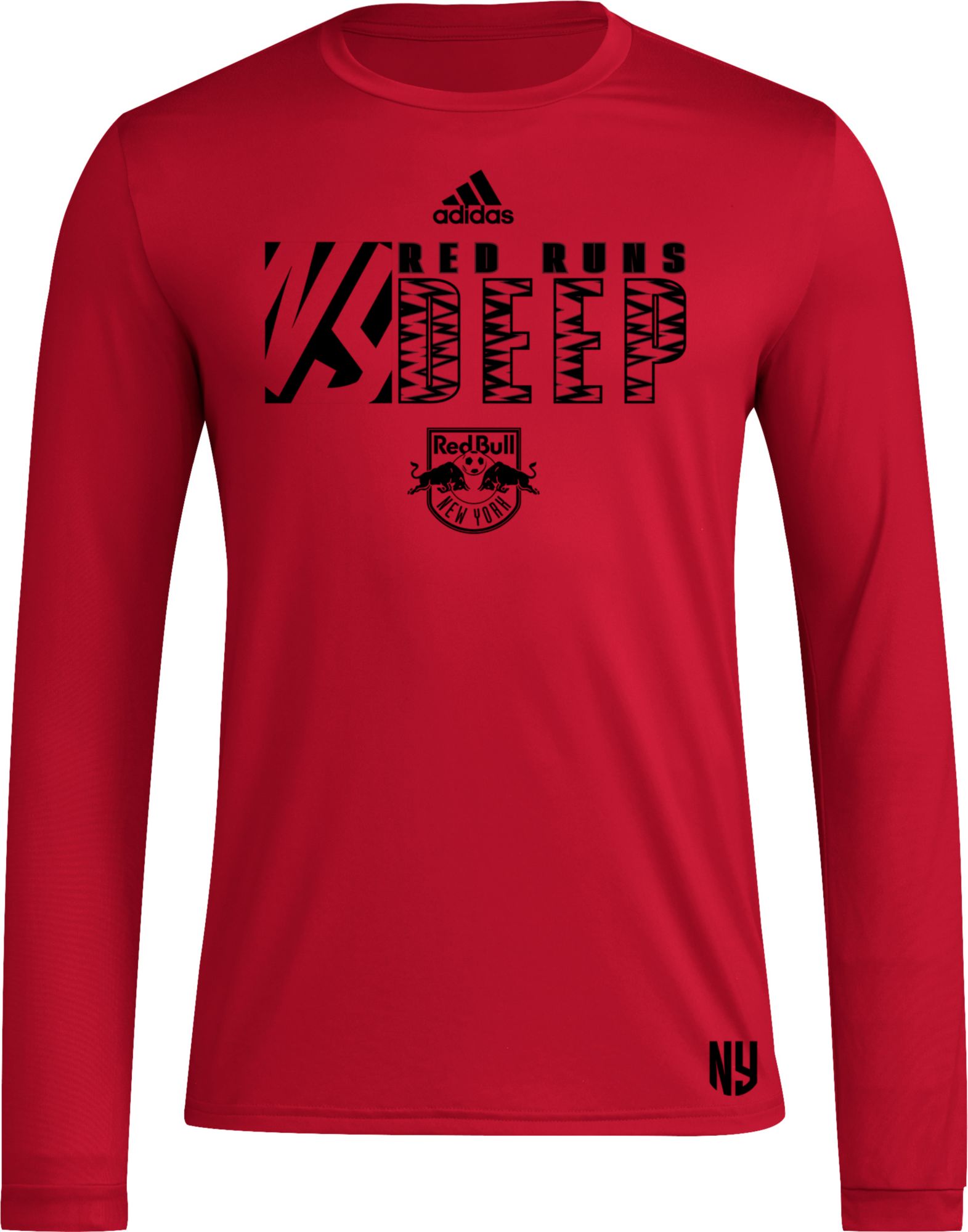 adidas Adult New York Red Bulls 2024 Jersey Hook Red Long Sleeve Shirt product image