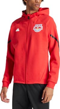 adidas Adult New York Red Bulls 2024 Red Prematch Anthem Jacket