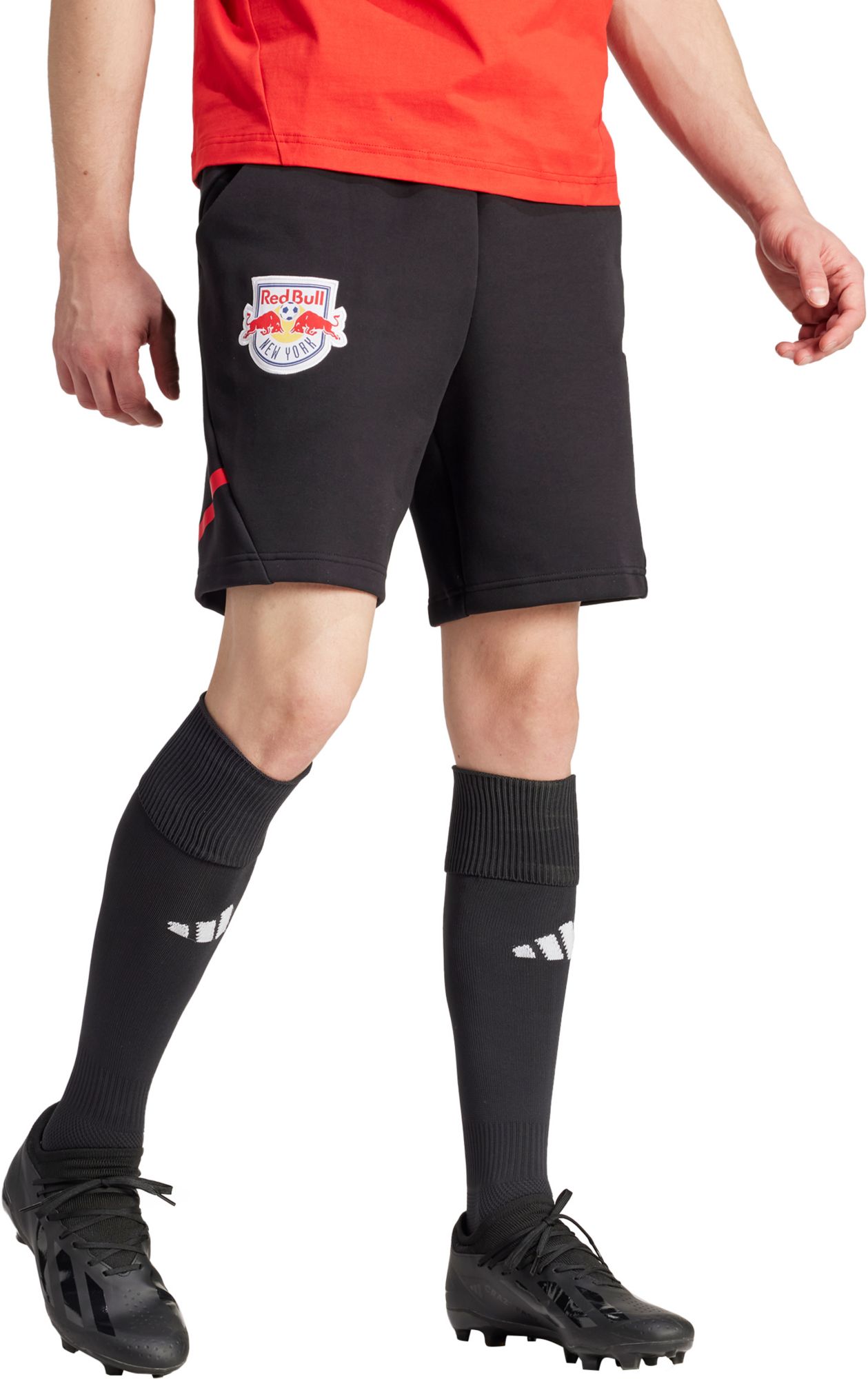 adidas Adult New York Red Bulls 2024 Travel Black Shorts product image