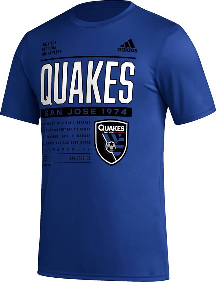 adidas San Jose Earthquakes MLS Men's Soccer Training Jersey