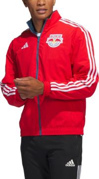 Adidas New York Red Bulls 2023 Grey All-Weather Jacket, Men's, Medium, Gray