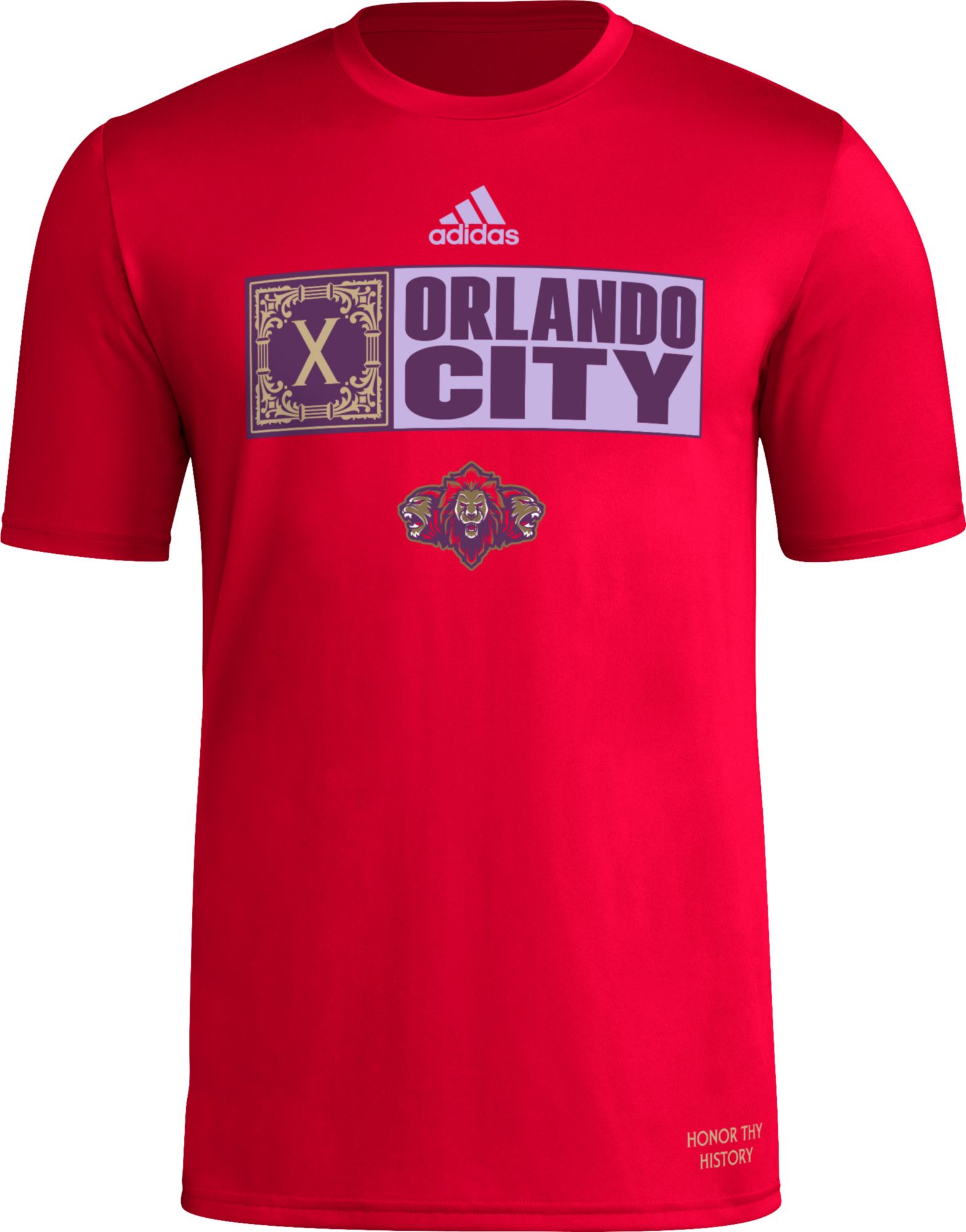adidas Adult Orlando City 2024 Jersey Hook Red T-Shirt product image