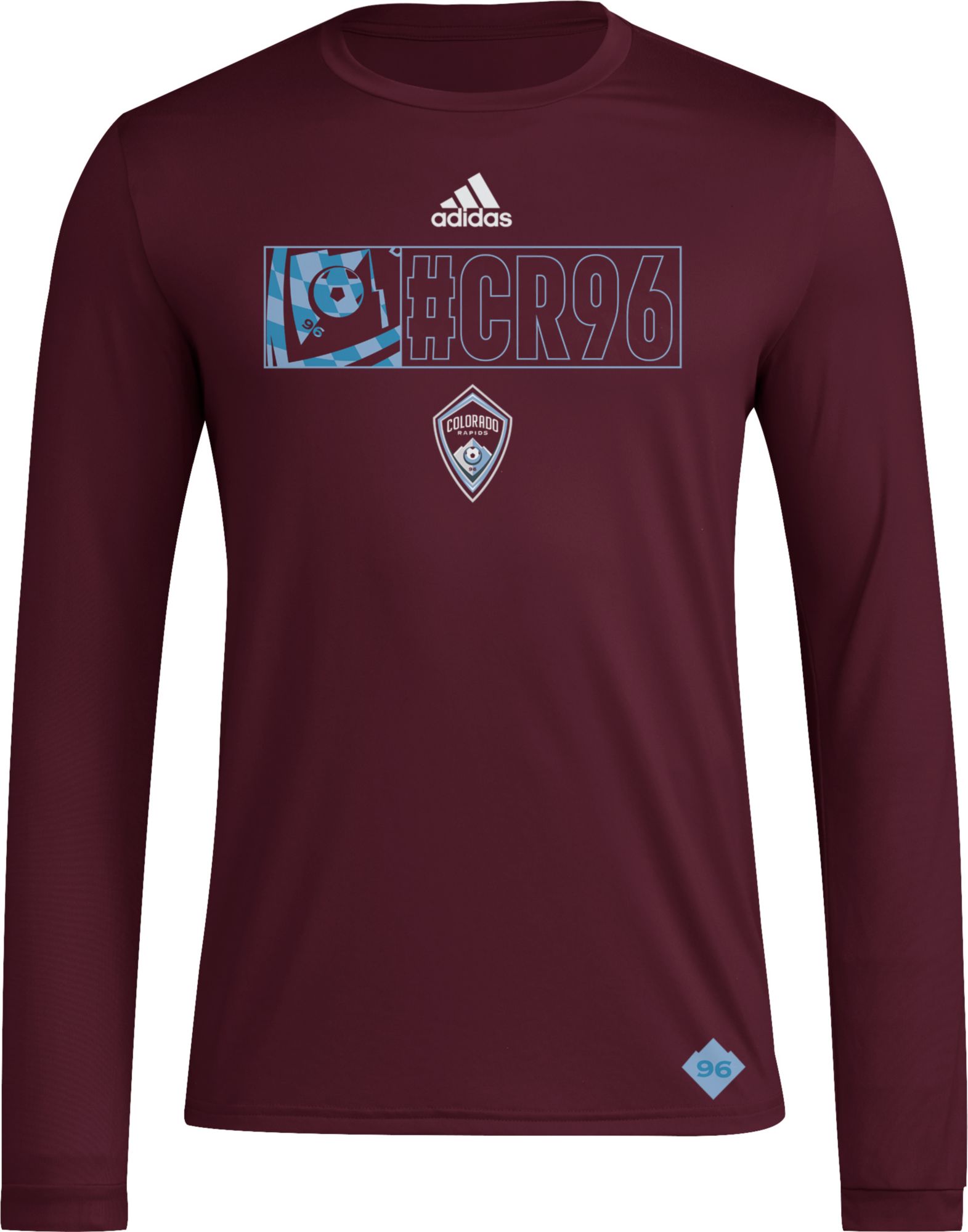 adidas Adult Colorado Rapids 2024 Jersey Hook Red Long Sleeve Shirt product image