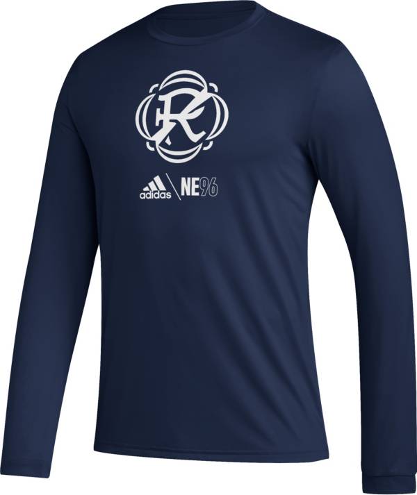 adidas New England Revolution Club Icon Navy Long Sleeve Shirt product image