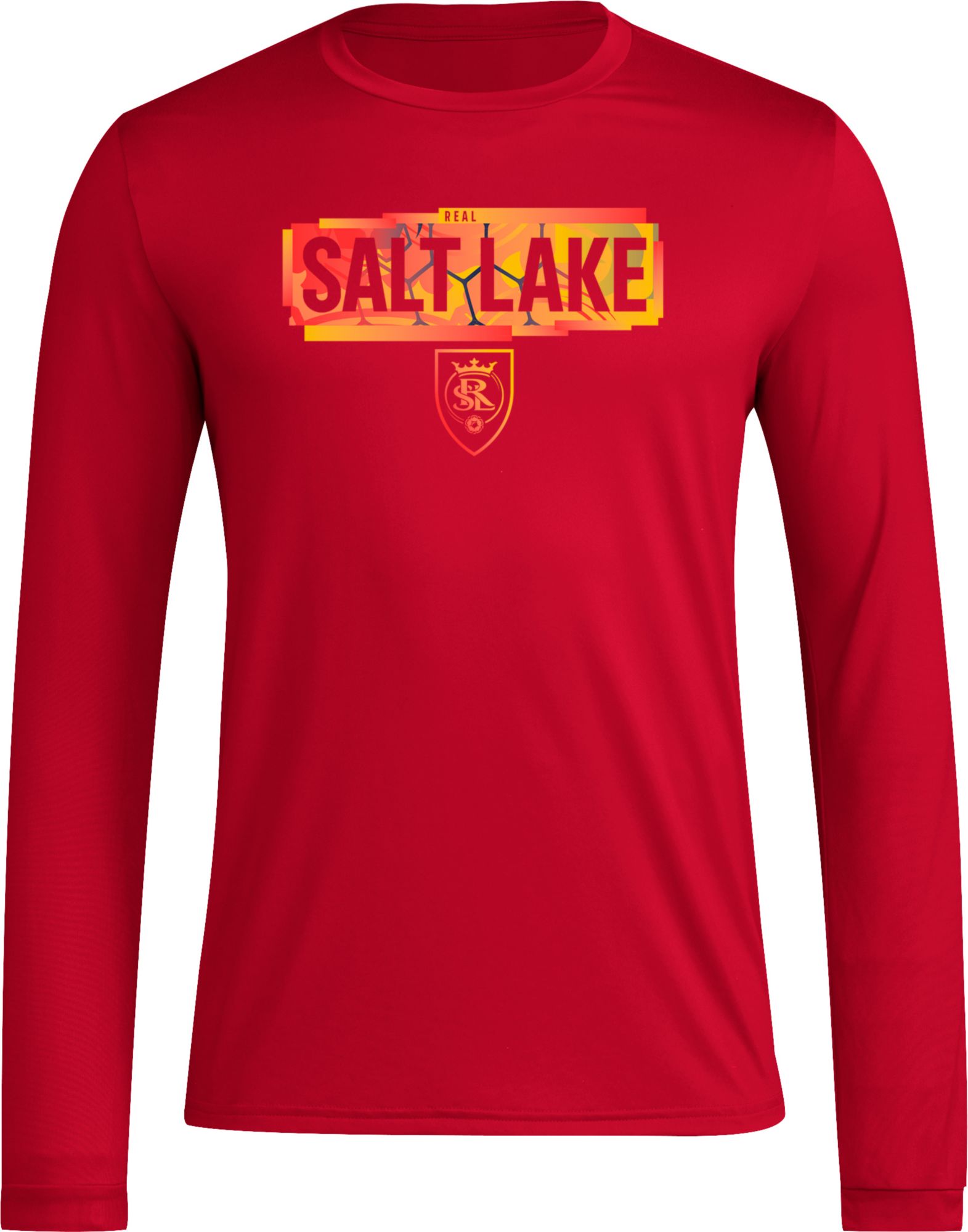 adidas Adult Real Salt Lake 2024 Local Pop Red Long Sleeve Shirt