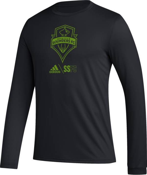 adidas Seattle Sounders Icon Black Long Sleeve Shirt product image