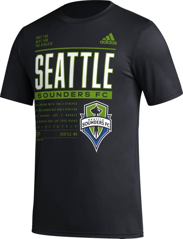 adidas Seattle Sounders DNA Black T-Shirt product image