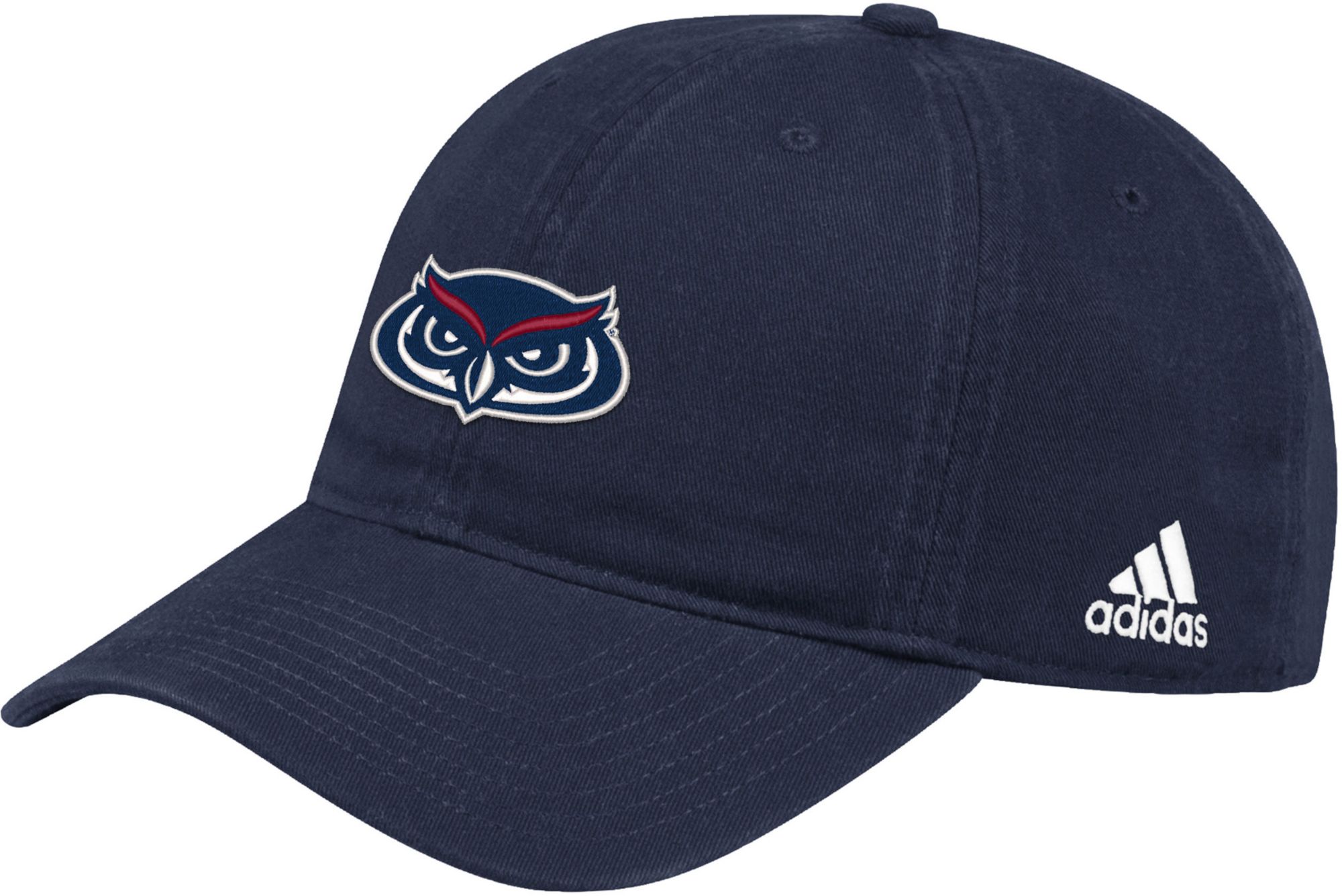 adidas Men's Florida Atlantic Owls Blue Washed Slouch Adjustable Hat product image