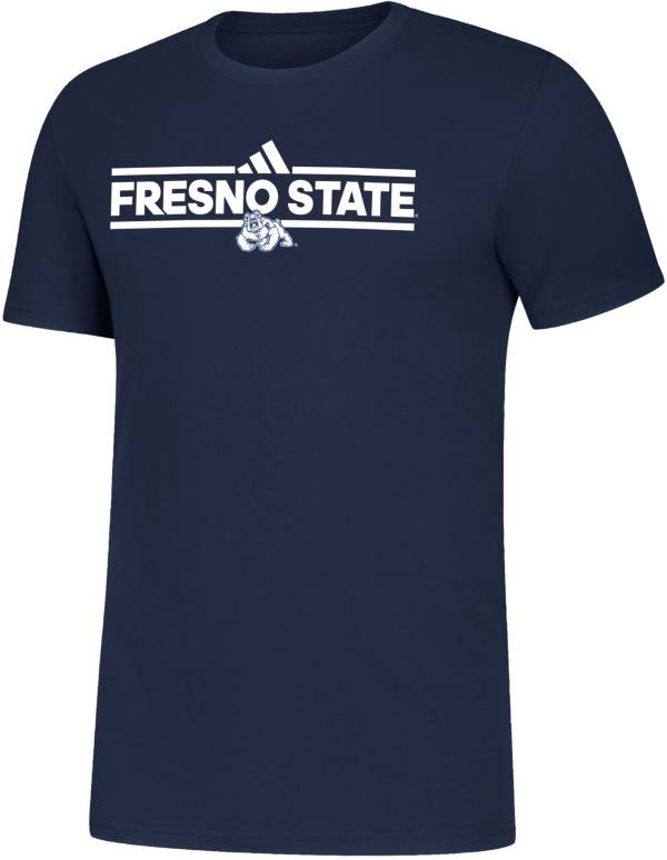 adidas Men's Fresno State Bulldogs Blue Amplifier T-Shirt product image