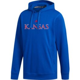 Kansas Jayhawks Adidas Hoodie Men's Light Gray deals size small