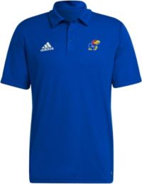 adidas Men's Kansas Jayhawks Blue Entrada Polo
