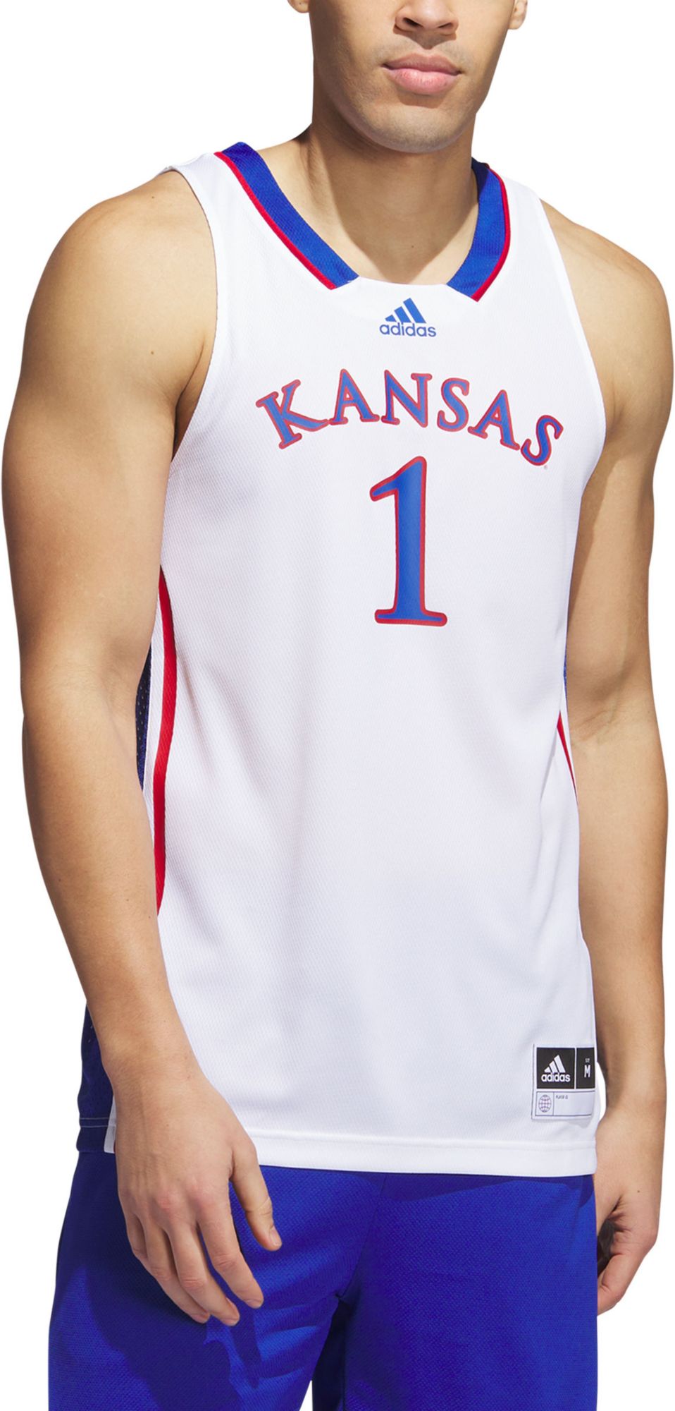 adidas Men's Kansas Jayhawks White Replica Swingman Jersey product image